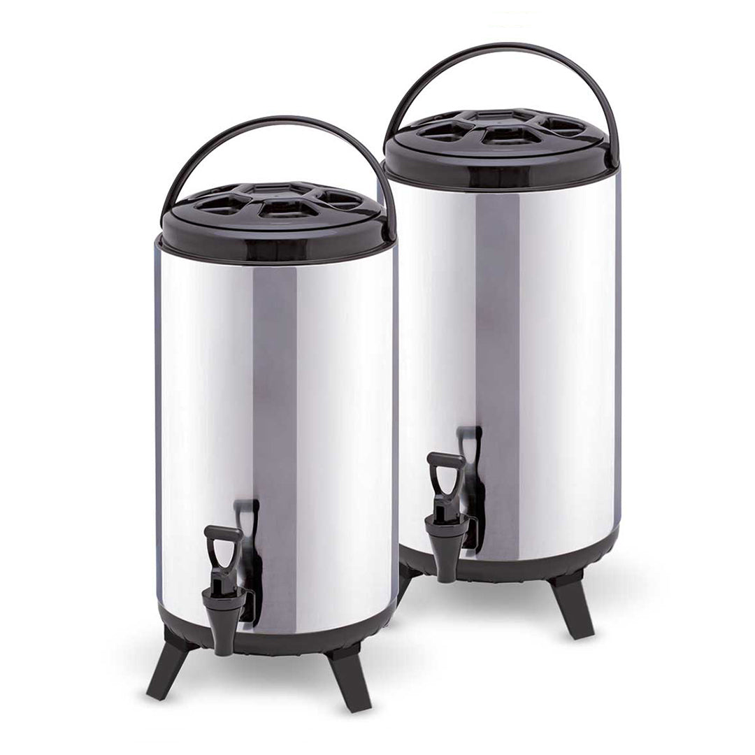 SOGA 2X 14L Portable Insulated Cold/Heat Coffee Tea Beer Barrel Brew Pot With Dispenser $ 184.50