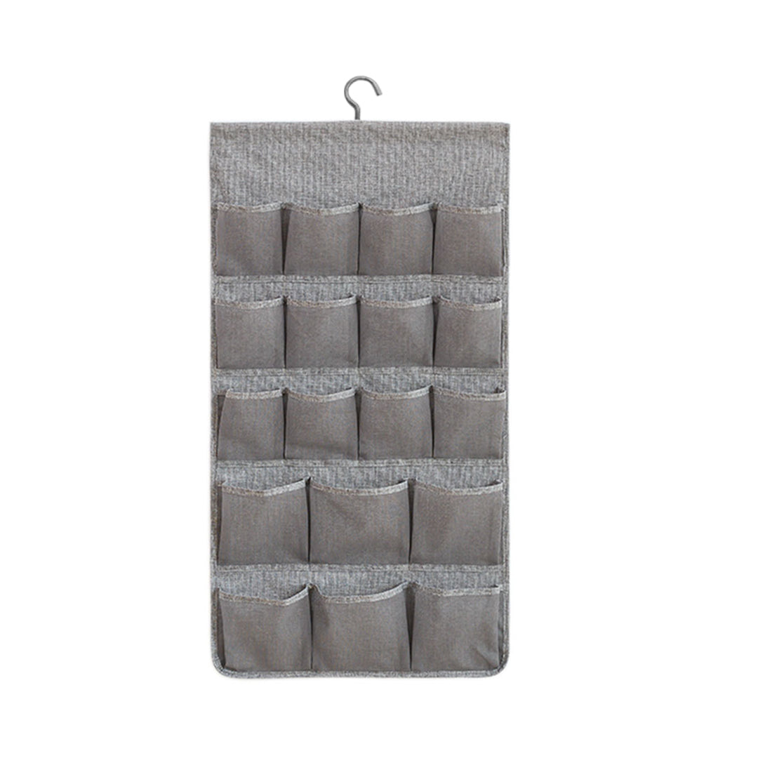 SOGA Grey Double Sided Hanging Storage Bag Underwear Bra Socks Mesh Pocket Hanger Home Organiser $ 26.90