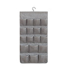 SOGA Grey Double Sided Hanging Storage Bag Underwear Bra Socks Mesh Pocket Hanger Home Organiser $ 26.90