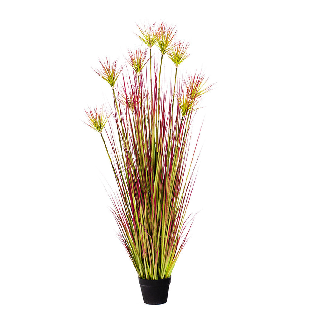 SOGA 150cm Purple-Red Artificial Indoor Potted Papyrus Plant Tree Fake Simulation Decorative $ 188.90