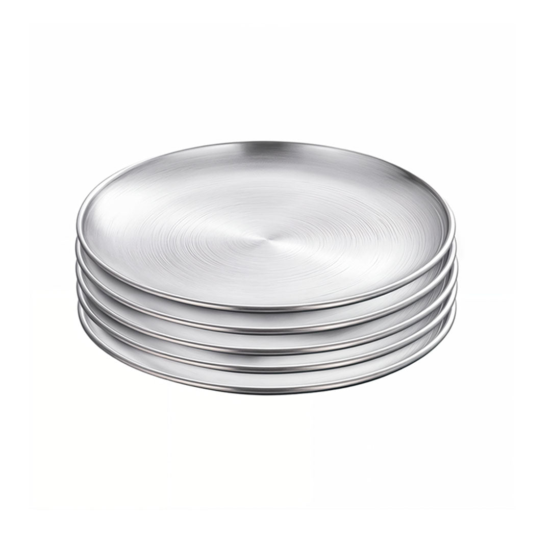 SOGA 26cm Premium Silver Grilling Plate Durable, Heat Resistant Perfect for BBQs and Outdoor Cooking Kitchen Essential $ 42.50