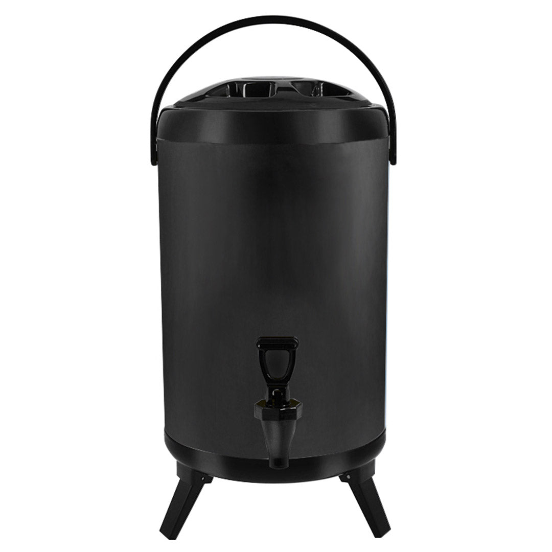 SOGA 14L Stainless Steel Insulated Milk Tea Barrel Hot and Cold Beverage Dispenser Container with Faucet Black $ 99.90