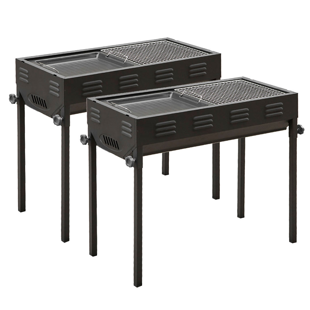 SOGA 2X 66cm Portable Folding Thick Box-Type Charcoal Grill for Outdoor BBQ Camping $ 183.50