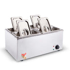 SOGA Stainless Steel 4 X 1/2 GN Pan Electric Bain-Marie Food Warmer with Lid $ 488.90