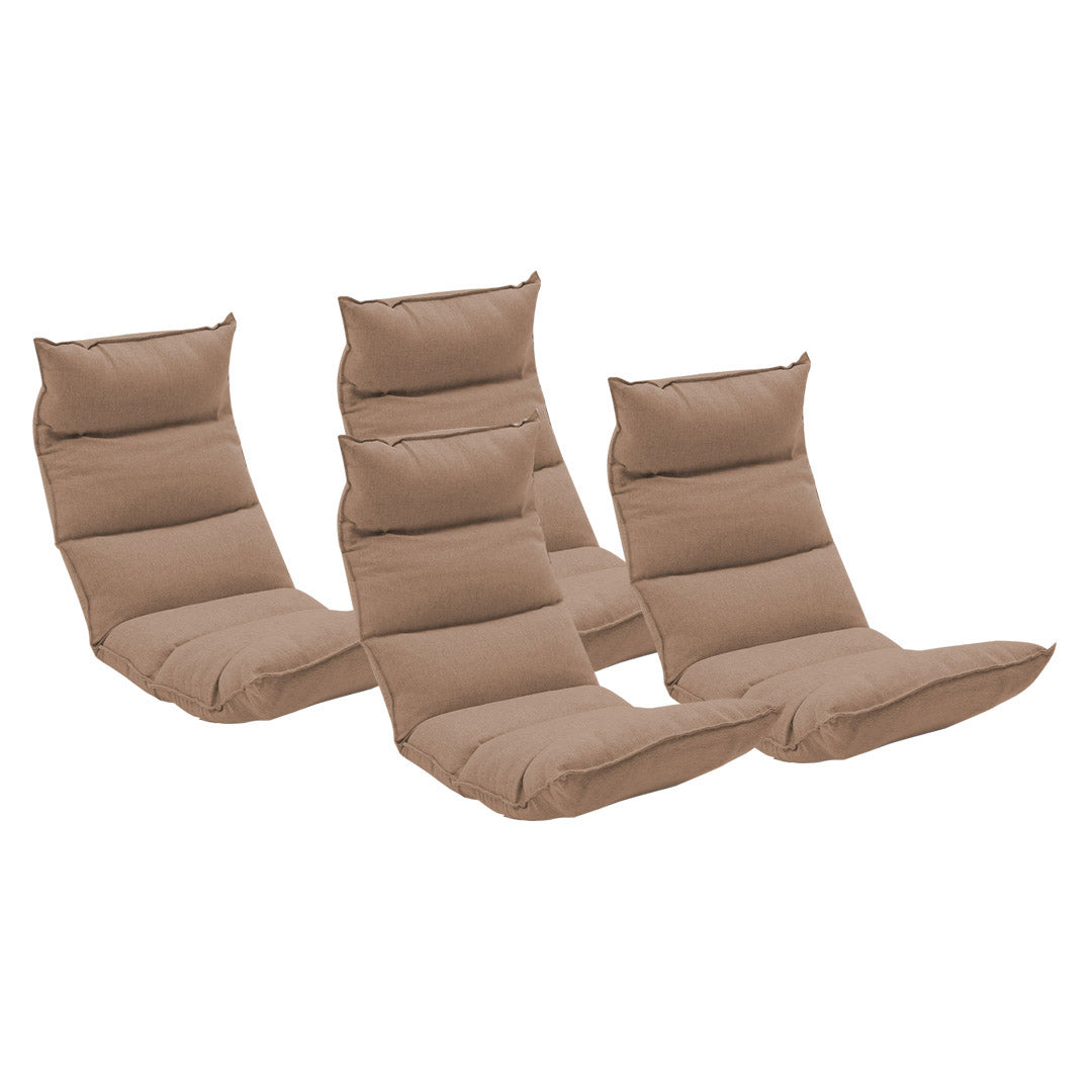 SOGA 4X Foldable Tatami Floor Sofa Bed Meditation Lounge Chair Recliner Lazy Couch Khaki $ 607.90