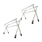 SOGA 2X 200cm Portable Drying Rack Clothes Steel Laundry Rack Foldable Space-Saving Laundry Holder 3 Poles $ 288.90