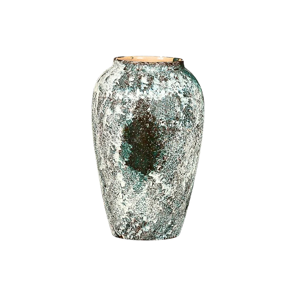 SOGA 30x19cm Green Medium Ceramic Flower Vase Elegant Living Room Home Decor
