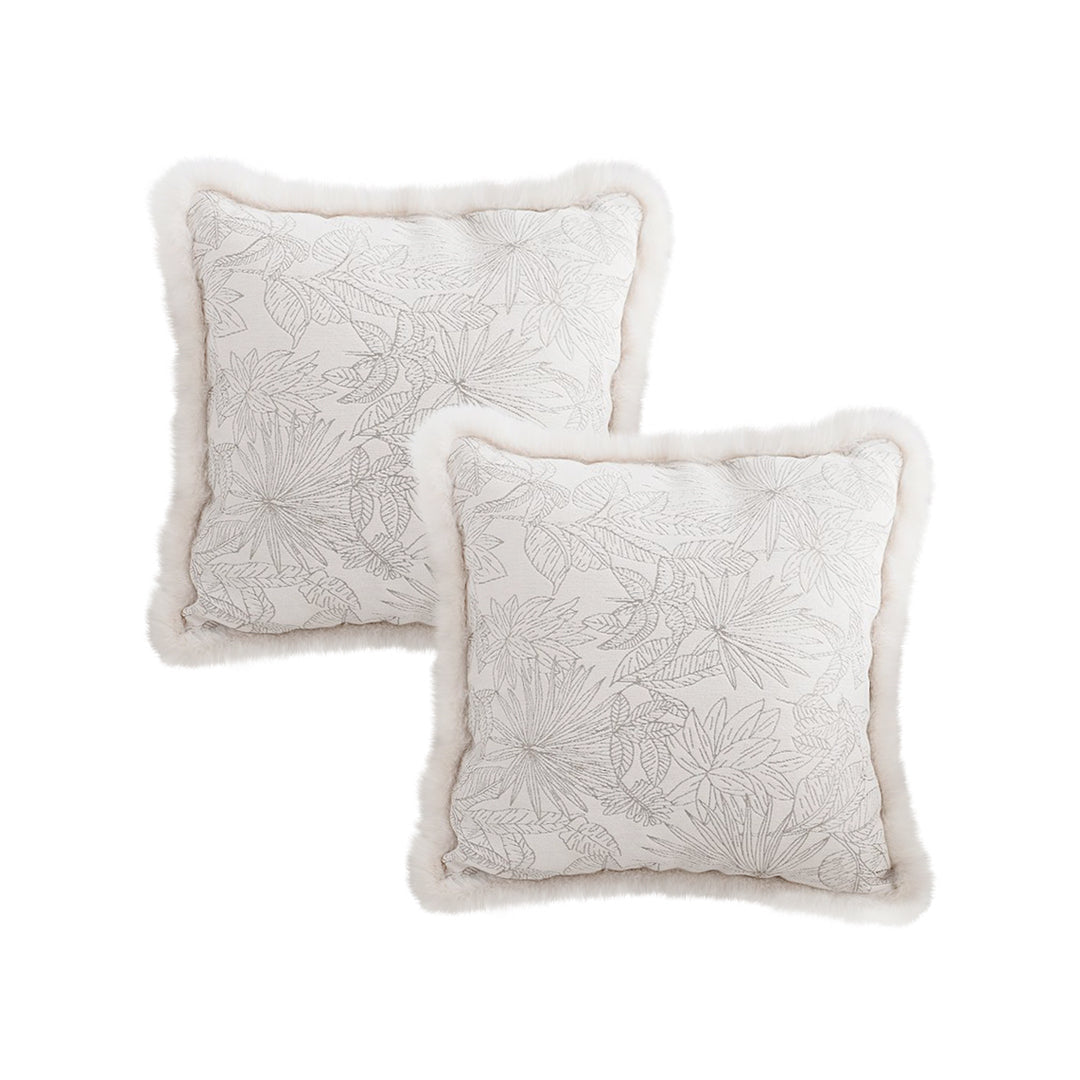 SOGA 2X 45cm Pillow Cover French Jacquard Woven France Peony Floral Made Throw Pillow $ 129.50