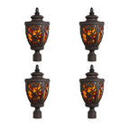 Vintage Lamp 4X 50.8cm Elegant Post Light with Aluminum and Glass Lantern Classic Outdoor Lighting