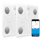 SOGA 2X Wireless Bluetooth Digital Body Fat Scale Bathroom Health Analyzer Weight White $ 105.50
