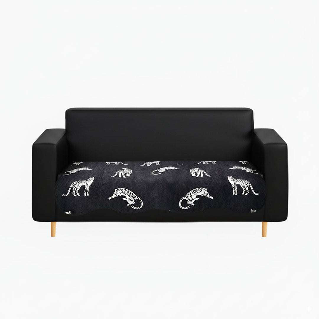 SOGA Three-Seater Black Leopard Print 90x210cm Throw Blanket Sofa Cover $ 104