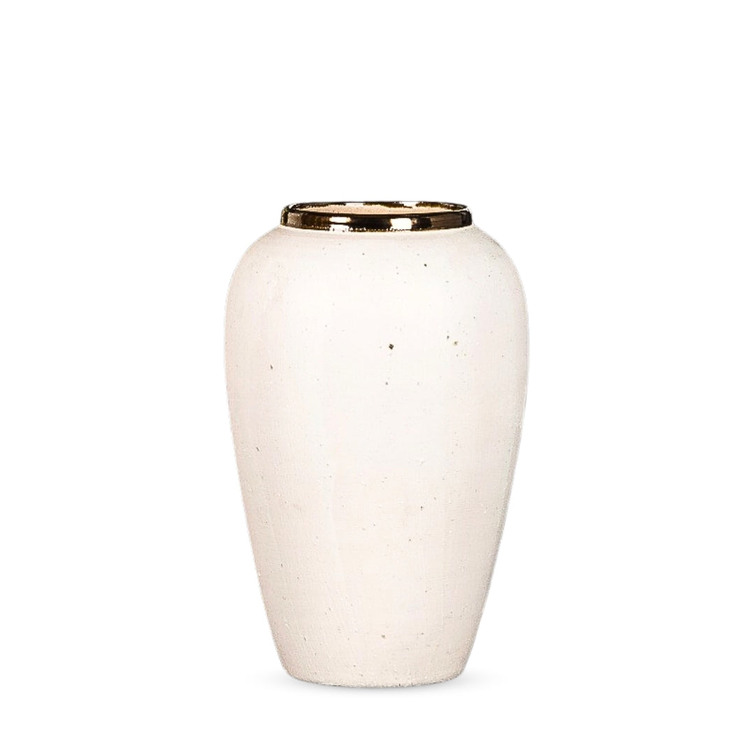SOGA 30x19cm Plain White Medium Ceramic Flower Vase Elegant Living Room Home Decor $ 88.90