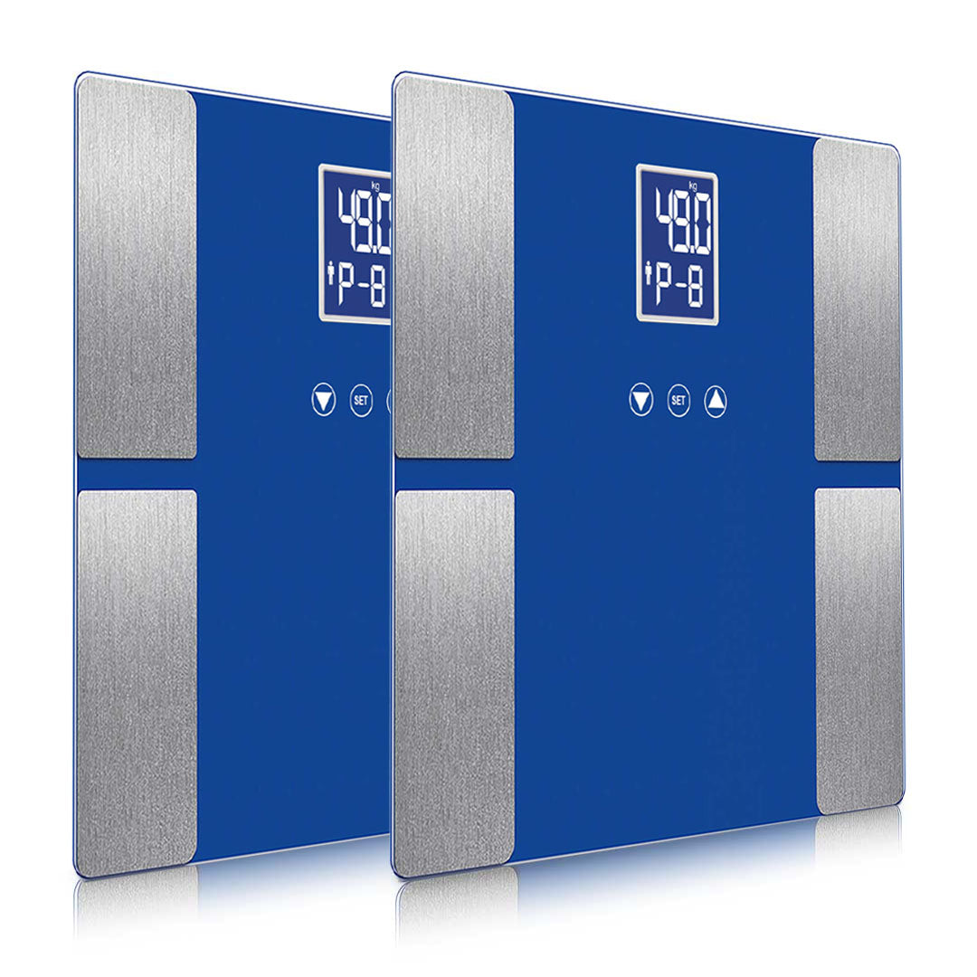 SOGA 2X Digital Electronic LCD Bathroom Body Fat Scale Weighing Scales Weight Monitor Blue $ 60.90