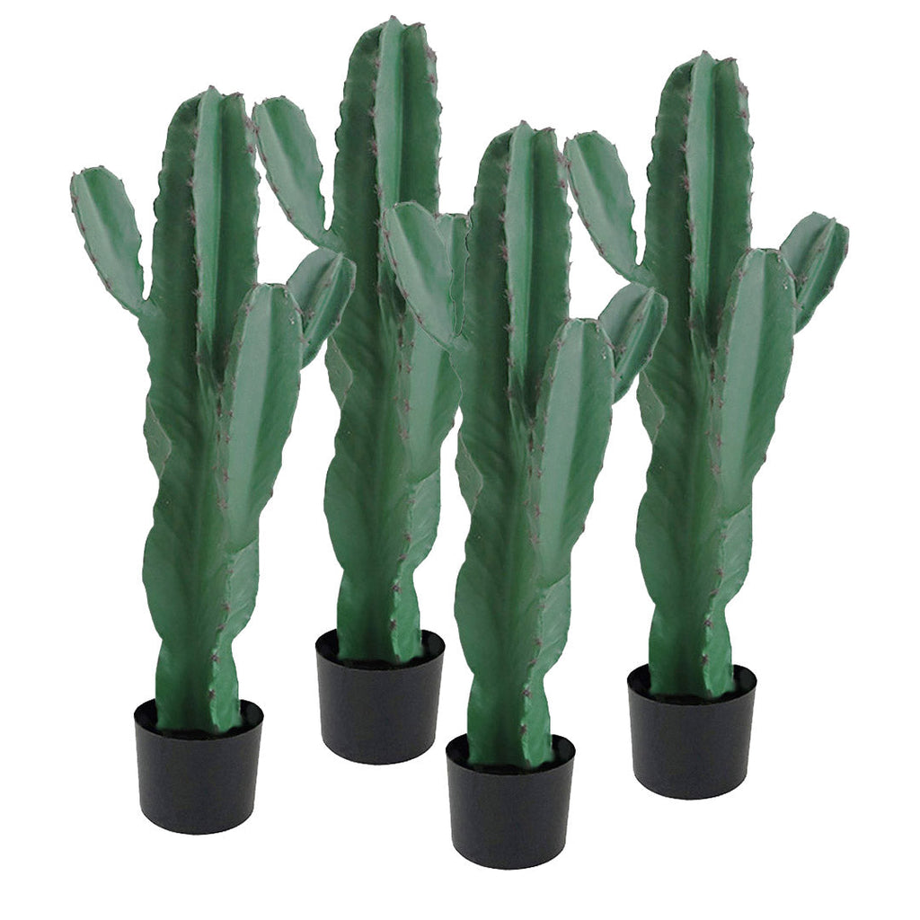 SOGA 4X 70cm Green Artificial Indoor Cactus Tree Fake Plant Simulation Decorative 5 Heads $ 295.50