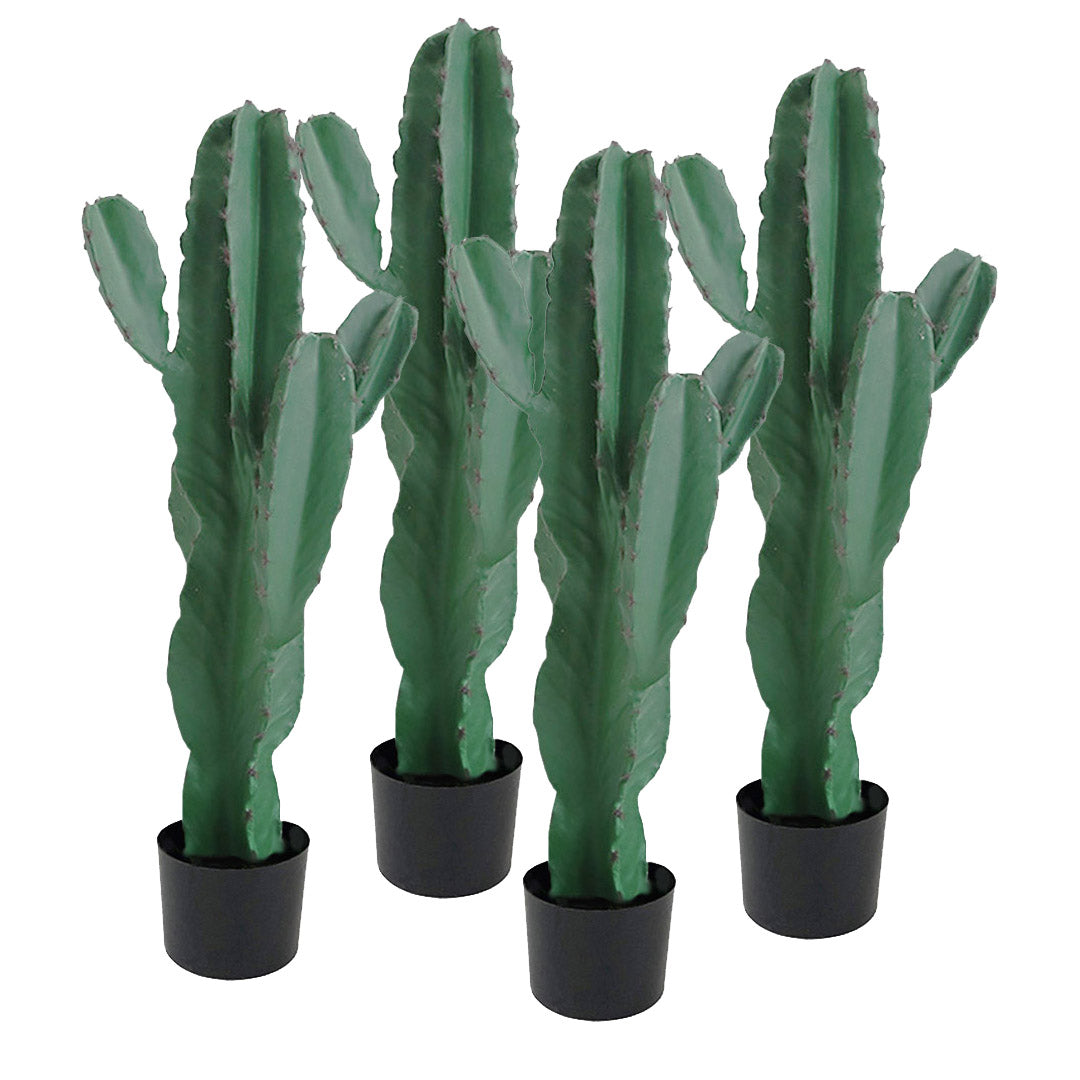 SOGA 4X 70cm Green Artificial Indoor Cactus Tree Fake Plant Simulation Decorative 5 Heads $ 295.50