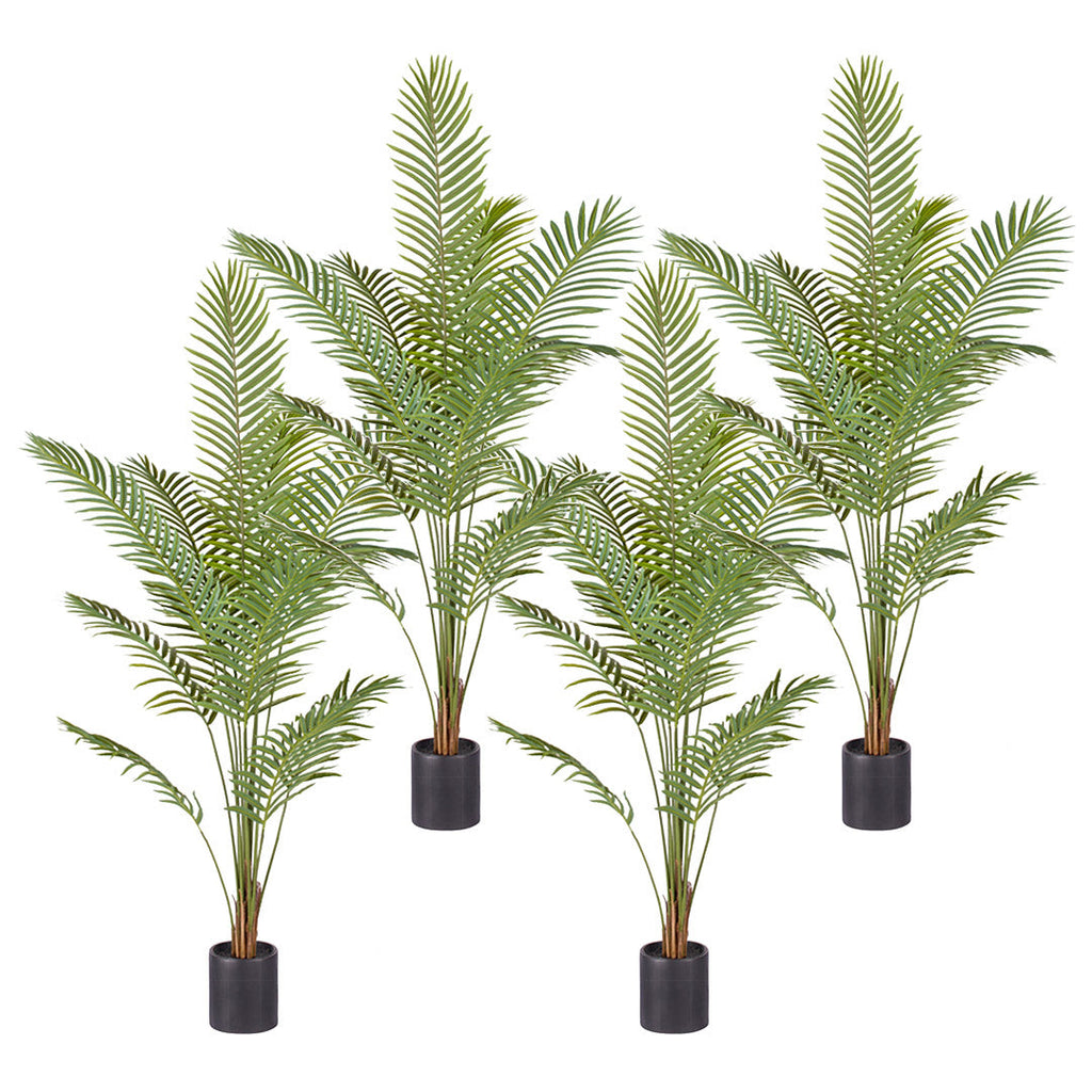 SOGA 4X 210cm Green Artificial Indoor Rogue Areca Palm Tree Fake Tropical Plant Home Office Decor $ 802.50