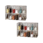 SOGA 2X 12-Cube Portable Bag Box Foldable Cubby DIY Organiser Tote Clutch Purse Space Saving Shelf Cabinet $ 193.90