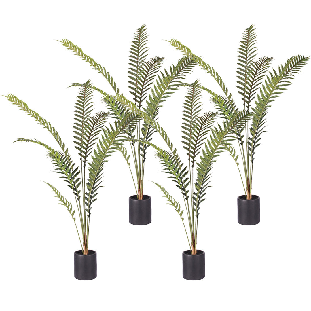 SOGA 4X 210cm Artificial Green Rogue Hares Foot Fern Tree Fake Tropical Indoor Plant Home Office Decor $ 802.50
