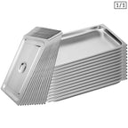 SOGA 12X Gastronorm GN Pan Full Size 1/1 GN Pan 2cm Deep Stainless Steel Tray with Lid $ 366.90