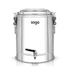 SOGA 50L Stainless Steel Insulated Stock Pot Dispenser Hot & Cold Beverage Container With Tap $ 266.90