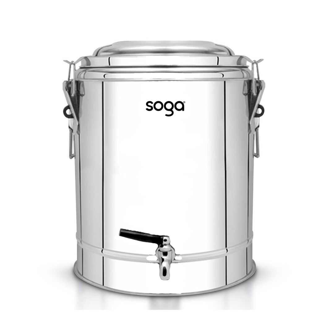 SOGA 50L Stainless Steel Insulated Stock Pot Dispenser Hot & Cold Beverage Container With Tap $ 266.90