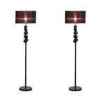 SOGA 2X Floor Lamp Metal Base Standing Light with Dark Shade Tall Lamp $ 655.50