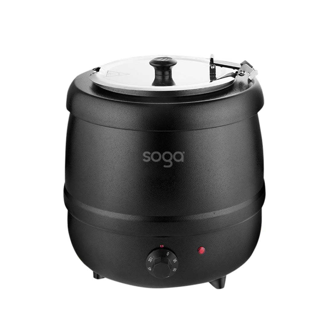 SOGA 10L Soup Kettle Commercial Soup Pot Electric Soup Maker Black $ 166.90