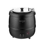 SOGA 10L Soup Kettle Commercial Soup Pot Electric Soup Maker Black $ 166.90