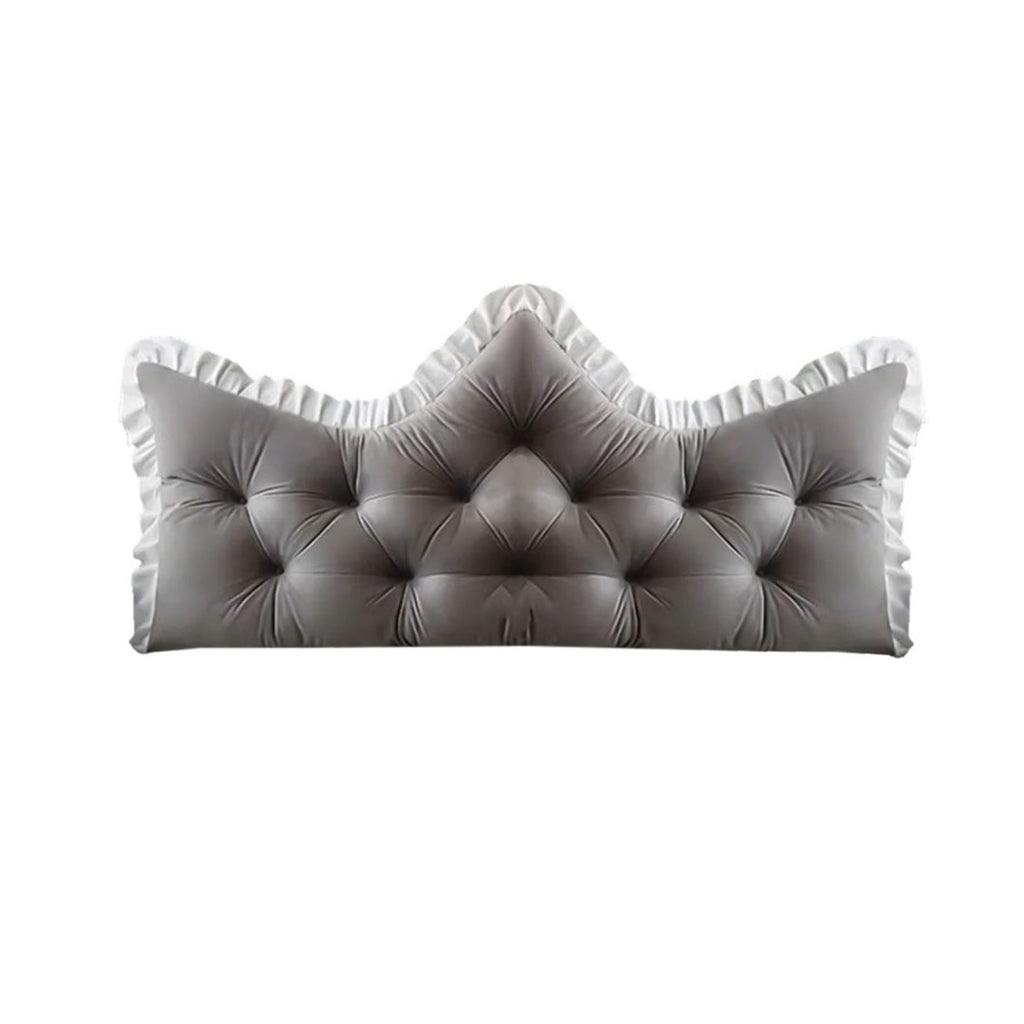 SOGA 150cm Crown Pillow Tufted Grey Headboard Cushion for Bed $ 66.90