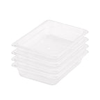 SOGA 65mm Clear Gastronorm GN Pan 1/2 Food Tray Storage Bundle of 4 $ 130.90