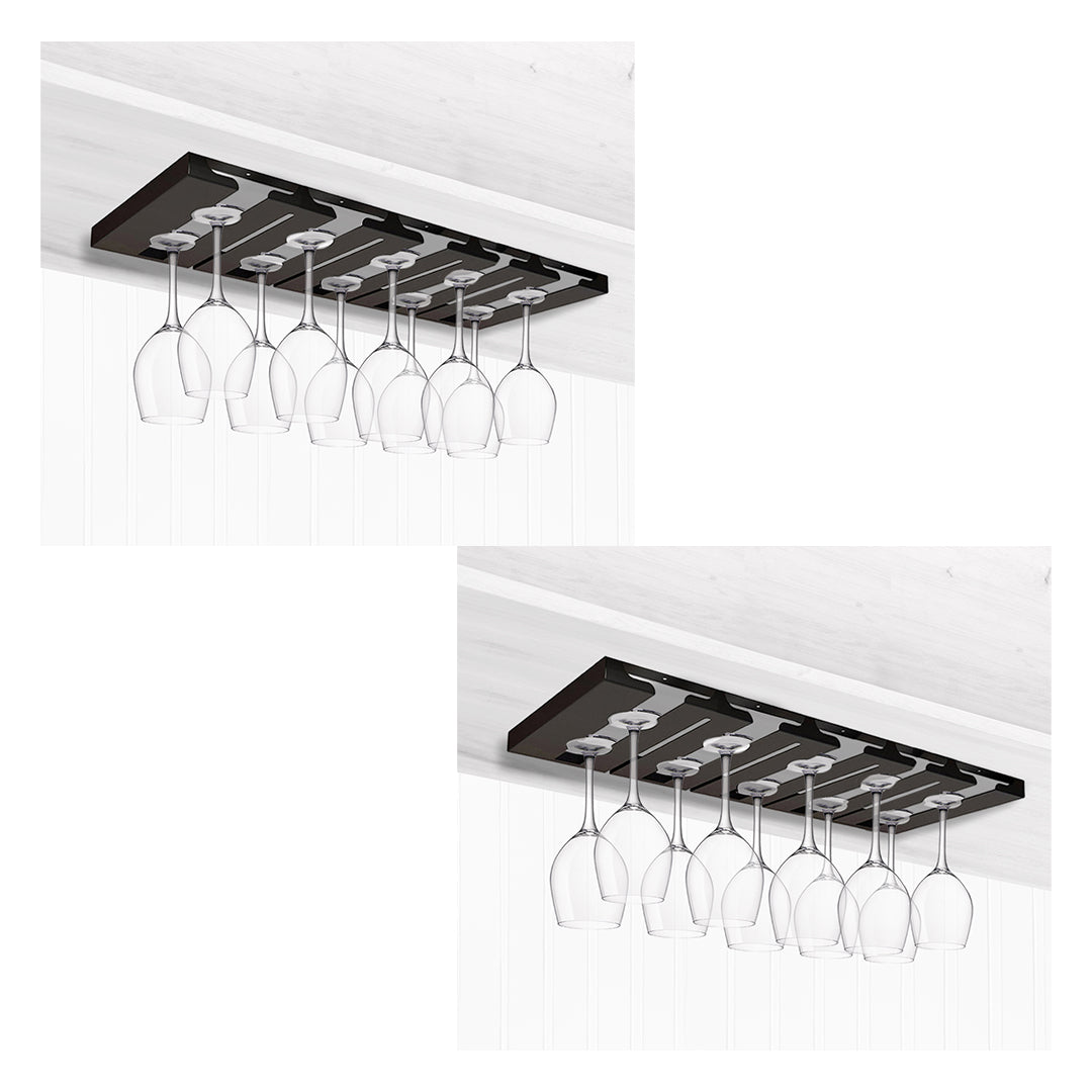 SOGA 2X 54cm Wine Glass Holder Hanging Stemware Storage Organiser Kitchen Bar Restaurant Decoration $ 140.50