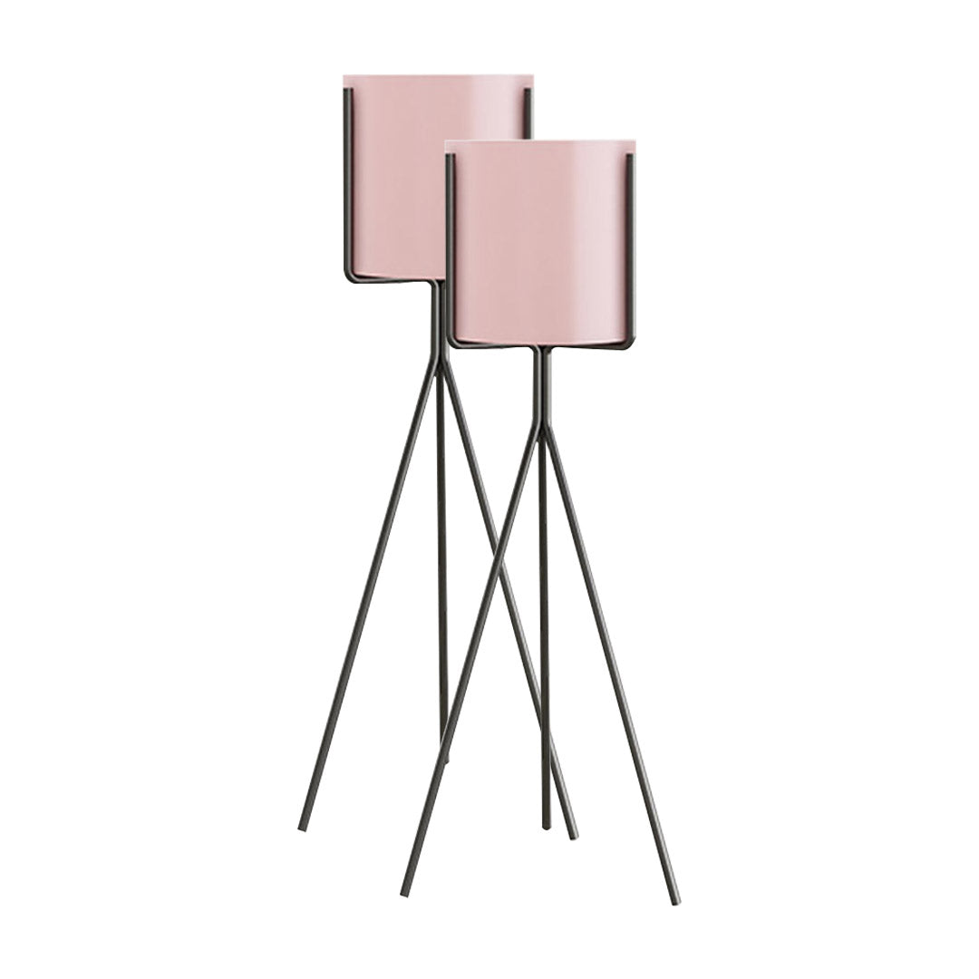SOGA 2X 80cm Tripod Flower Pot Plant Stand with Pink Flowerpot Holder Rack Indoor Display $ 193.90