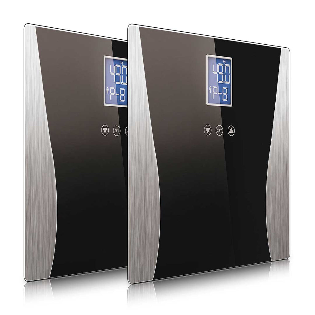 SOGA 2X Wireless Digital Body Fat LCD Bathroom Weighing Scale Electronic Weight Tracker Black $ 60.90