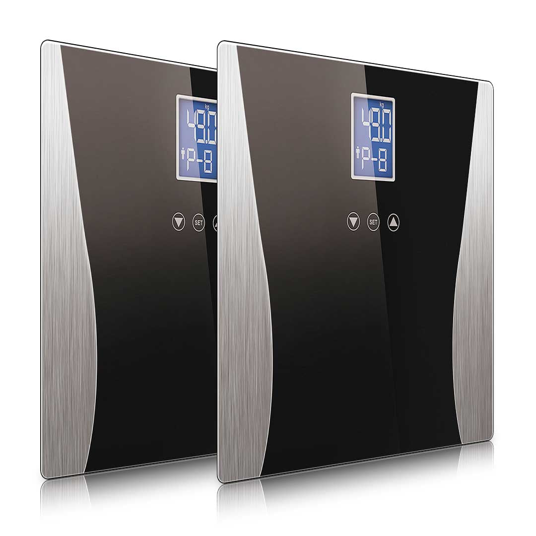 SOGA 2X Wireless Digital Body Fat LCD Bathroom Weighing Scale Electronic Weight Tracker Black $ 60.90