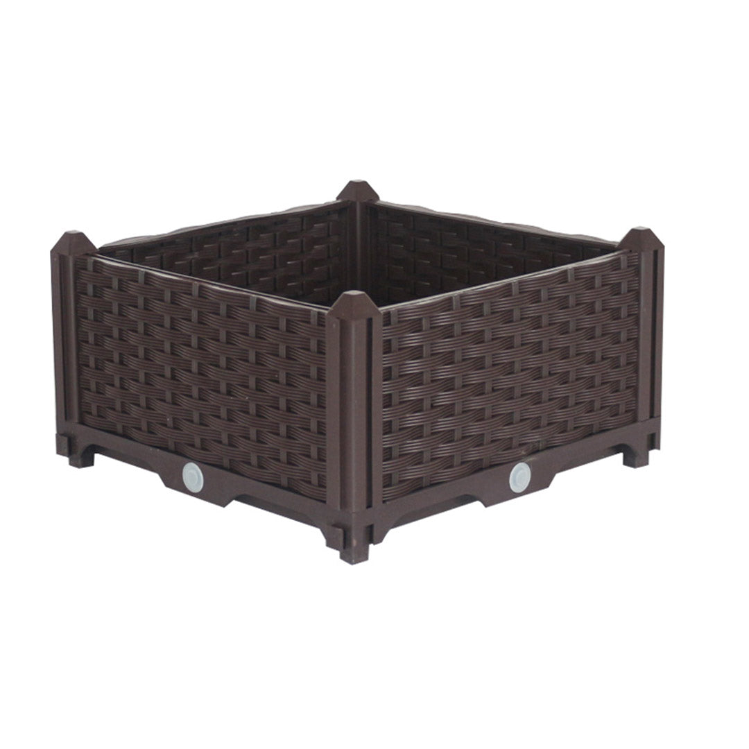 SOGA 40cm Raised Planter Box Vegetable Herb Flower Outdoor Plastic Plants Garden Bed $ 33.50