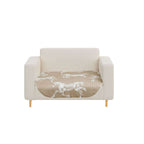 SOGA One-Seater Beige Horse Print 90x90cm Throw Blanket Sofa Cover $ 91