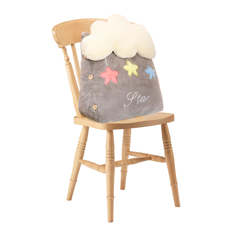 SOGA Grey Cute Star Cloud Cushion Soft Leaning Lumbar Wedge Pillow Bedside Plush Home Decor $ 58.90
