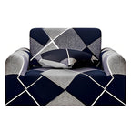 SOGA 1-Seater Checkered Sofa Cover Couch Protector High Stretch Lounge Slipcover Home Decor $ 35.50