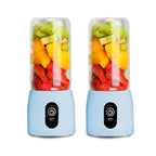 SOGA 2X Portable Mini USB Rechargeable Handheld Juice Extractor Fruit Mixer Juicer Blue $ 92.90