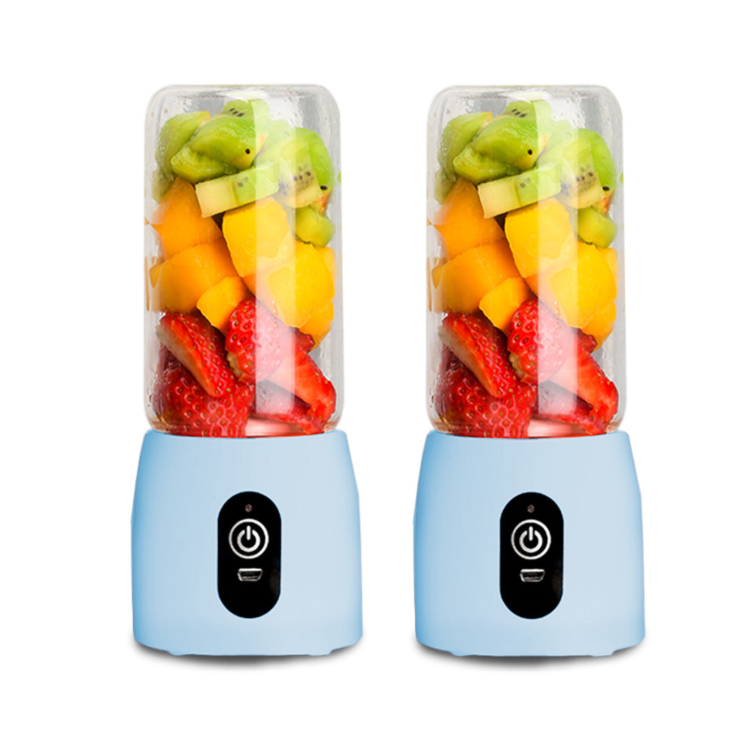 SOGA 2X Portable Mini USB Rechargeable Handheld Juice Extractor Fruit Mixer Juicer Blue $ 92.90