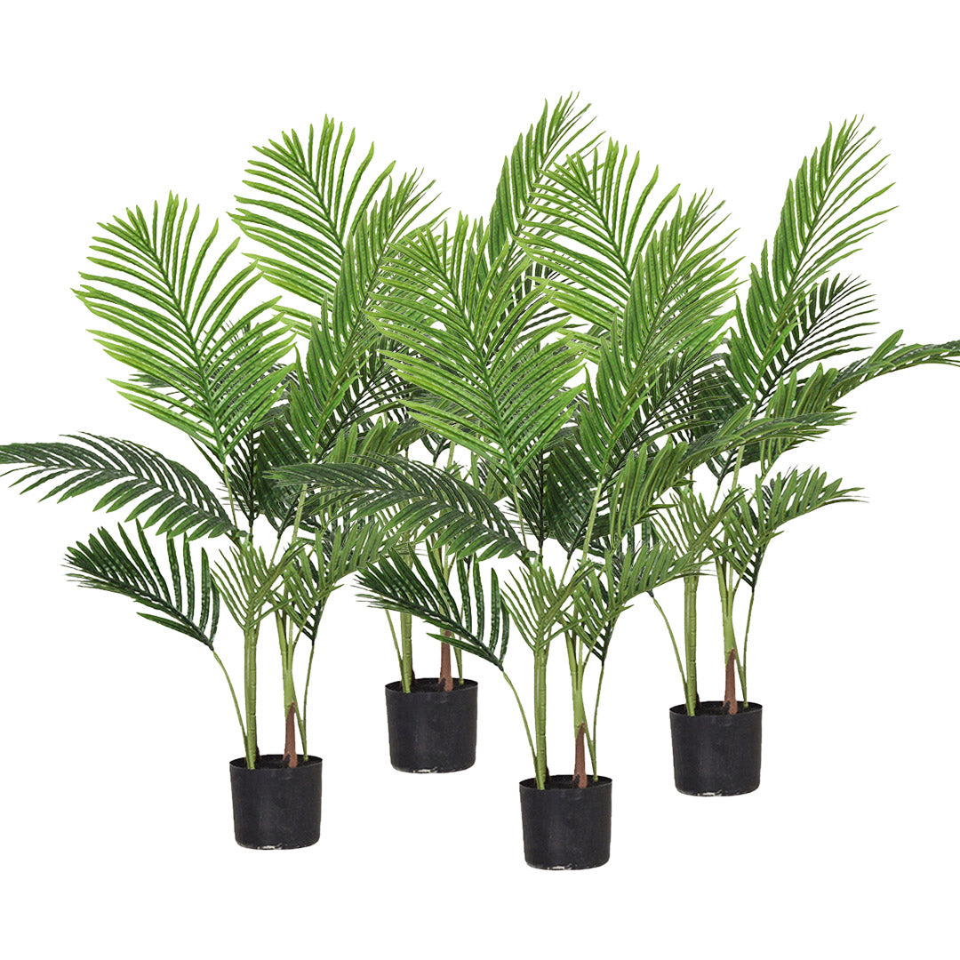 SOGA 4X 145cm Green Artificial Indoor Swallowtail Sunflower Tree Fake Plant Simulation Decorative $ 464.50