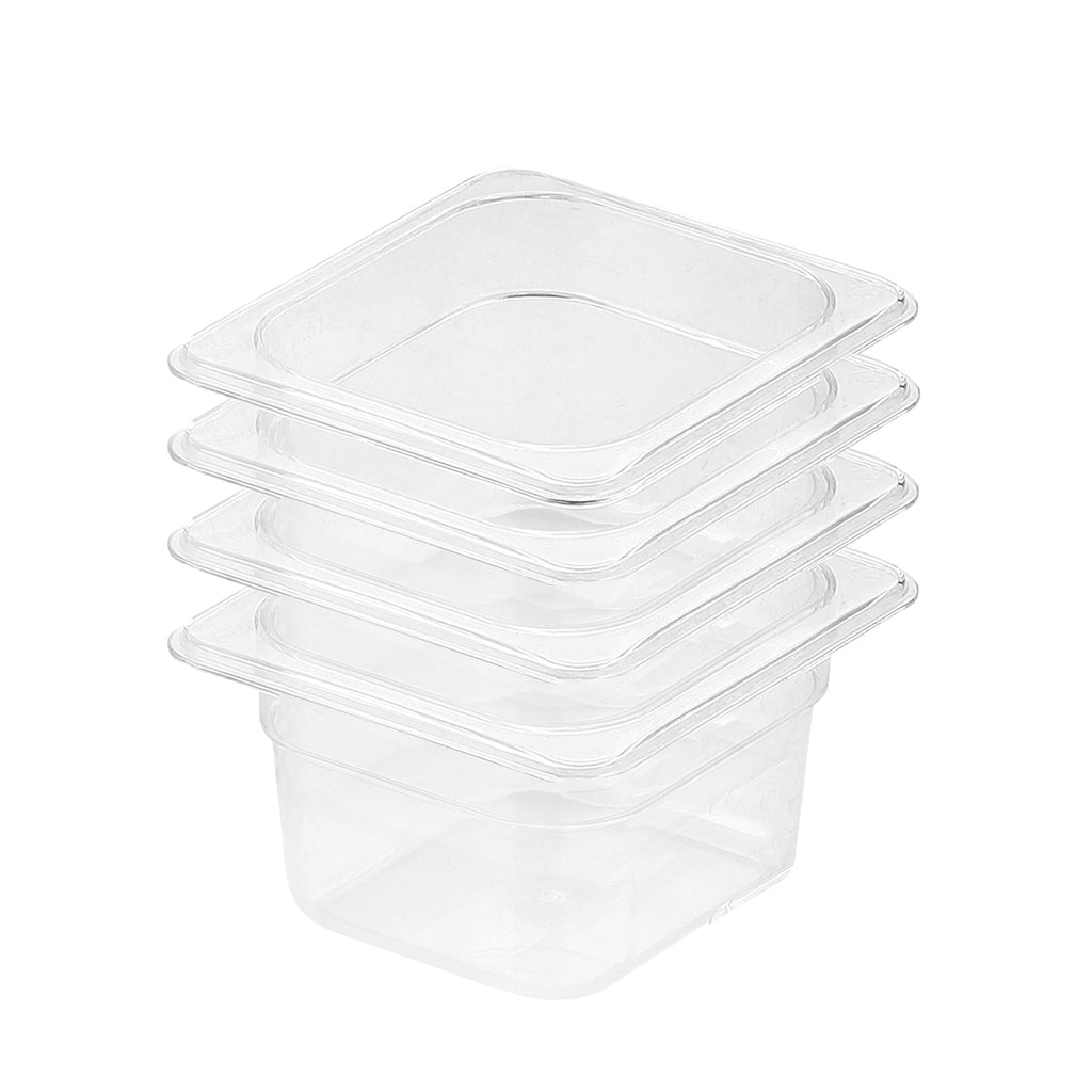 SOGA 100mm Clear Gastronorm GN Pan 1/6 Food Tray Storage Bundle of 4 $ 116.50