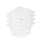 SOGA 100mm Clear Gastronorm GN Pan 1/6 Food Tray Storage Bundle of 4 $ 116.50