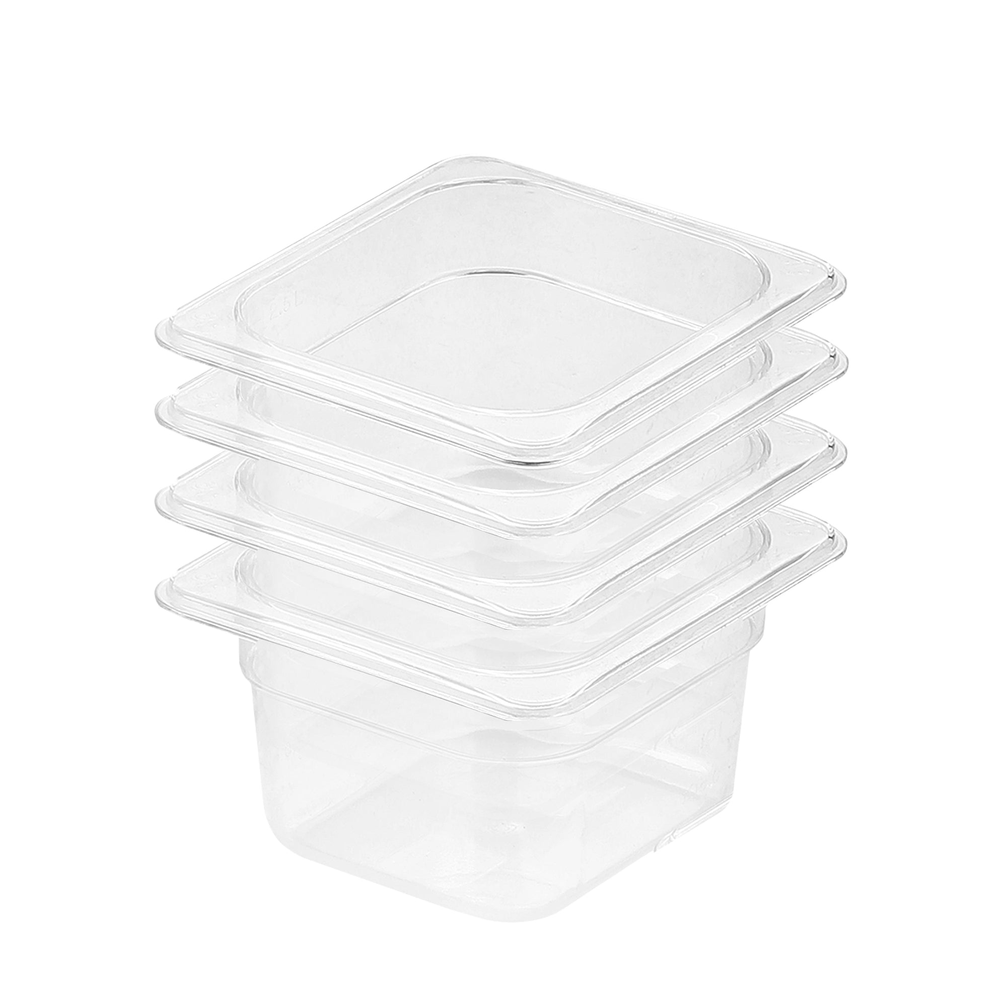 SOGA 100mm Clear Gastronorm GN Pan 1/6 Food Tray Storage Bundle of 4 $ 116.50