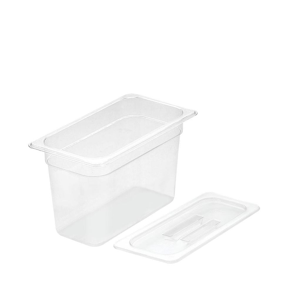SOGA 200mm Clear Gastronorm GN Pan 1/3 Food Tray Storage with Lid $ 55.50