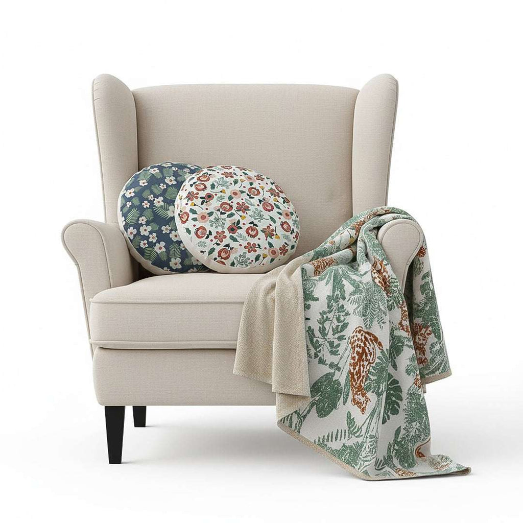 SOGA Home & Living Bundle – Soft Polyester-Cotton Pillows & Tropical Leaf Throw Blanket $ 203