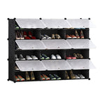 SOGA 6 Tier 3 Column Shoe Rack Organizer Sneaker Footwear Storage Stackable Stand Cabinet Portable Wardrobe with Cove $ 116.90