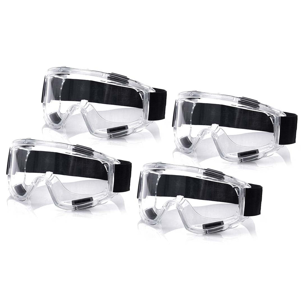 4X Clear Protective Eye Glasses Safety Windproof Lab Goggles Eyewear $ 77.90