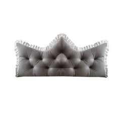 SOGA 90cm Crown Pillow Tufted Grey Headboard Cushion for Bed $ 49.90