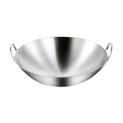 SOGA 50cm Stainless Steel Kitchen Cooking Wok with 2 Sturdy Handles $ 86.90
